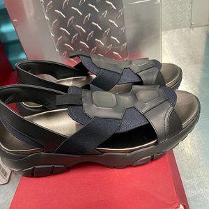 Salvatore Ferragamo Force Black Sandals Shoes